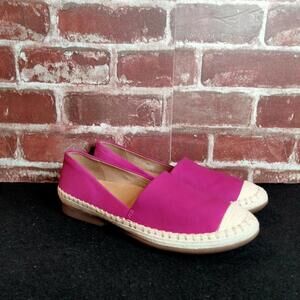 Dansko Flats Womens Size 5.5 (EU 36) Lesley Fuchsia Nubuck Espadrille